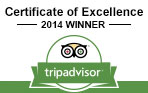 Trip Adviser 4104 Certificate of Excellence Winner