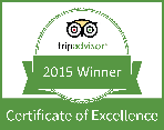 Ambrosinis Trip Adviser 2015 Certificate of Excellence Winner